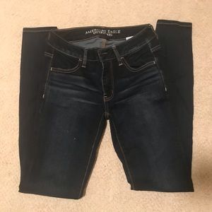 high rise american eagle jeans size 2 long